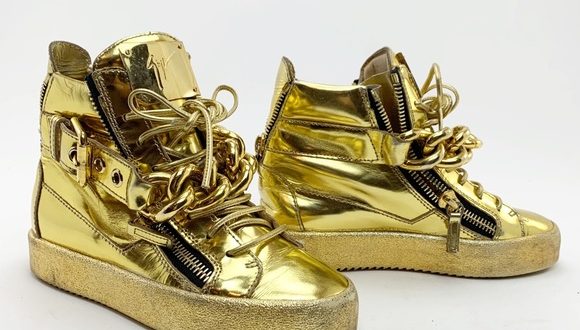 Gold Sneakers – rocbe.com