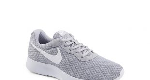 Grey & White Nike Tanjun Men's Running Shoes | Rack Room Sho