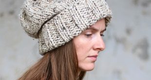 WISDOM : Women's Slouchy Hat Knitting Pattern - Brome Fiel