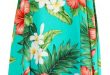 Hibiscus Tropics Ladies Hawaiian V Neck Dress in Aqua, Womens .