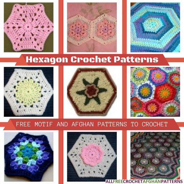 Hexagon Crochet Patterns: 15 Free Motif and Afghan Patterns to .