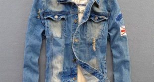 ripped denim jackets for men. | Denim jacket, Jean jacket outfits .