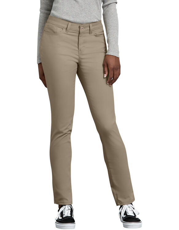 Women's Slim Fit Skinny Leg 5-Pocket Stretch Twill Pants | Women's .