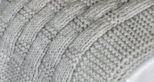 Light Gray Baby Blanket Knitted Baby Blanket Knit Baby | Et