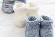 Basic Knit Baby Booties Pattern (Beginner) | AllFreeKnitting.c