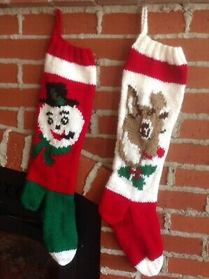 Personalized Hand Knit Christmas Stocking | eB