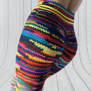 DENSIO Rainbow Knitted Leggings – THEWOWGR