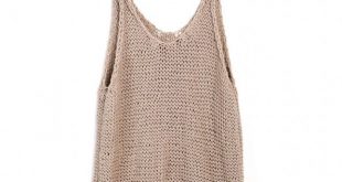 Knitted tank top | Вязаные топы, Модные идеи, Вязаный то