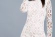 Lovley White Dress - Long Sleeve Dress - White Lace Dre
