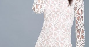 Lovley White Dress - Long Sleeve Dress - White Lace Dre