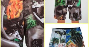 2020 Mens Board Shorts Surf Trunks Swimwear With Wax Comb Twin .