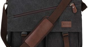 Amazon.com: Messenger Bag For Men,Water Resistant Unisex Canvas .