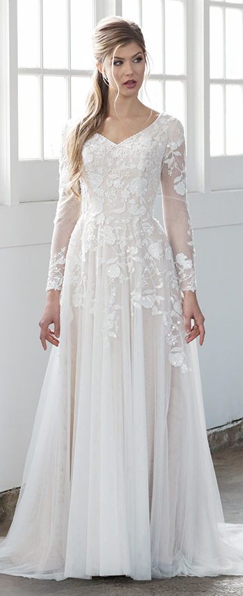 Modest Wedding Dresses & Bridal Gowns 2019 in 2020 | Modest .