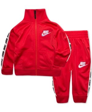 Nike Baby Boys 2-Pc. Jacket & Pants Track Set - Red 24 months .