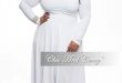 Final Sale Plus Size Long Dress with V-Neck and Long Sleeves in .