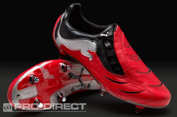 Puma PowerCat 1.10 SG - Red/Black/Silver | Football boots, Puma .