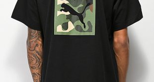 PUMA Wild Pack Black & Camo T-Shirt | Zumi