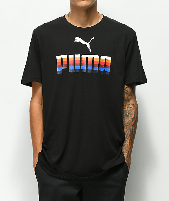 PUMA Graphic Black T-Shirt | Zumi