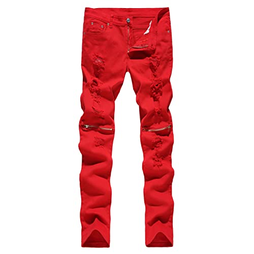 Men's Red Jeans: Amazon.c