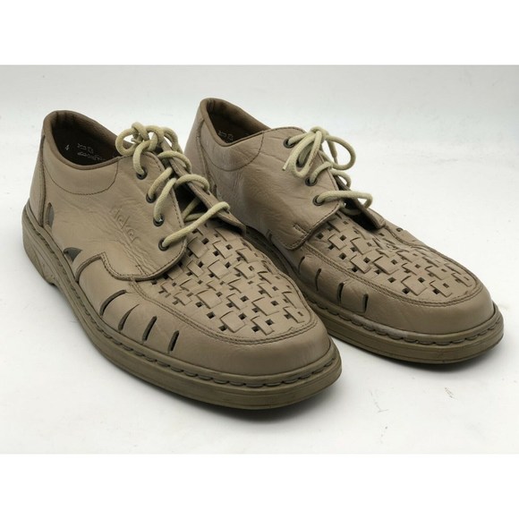 REIKER Shoes | Antistress Casual Taupe Leather Oxfords | Poshma
