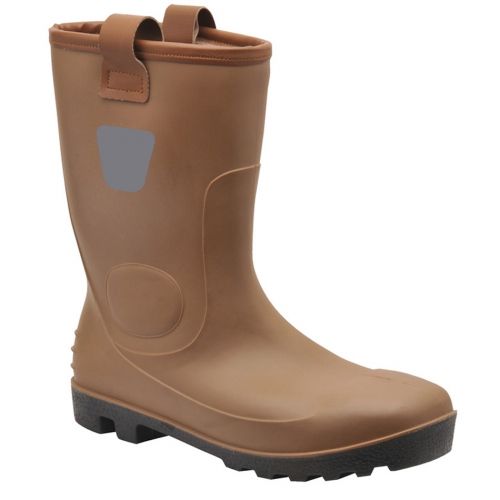 Waterproof & Lined Safety Rigger Boot, S5, Tan | Boots, Rigger .