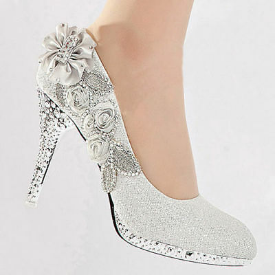 Wedding Shoes - Bride / Bridal / Bridesmaid / Prom / Shoes White .