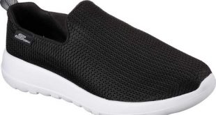 Mens Skechers GOwalk Max Slip-On Walking Shoe - Black/White - FREE .