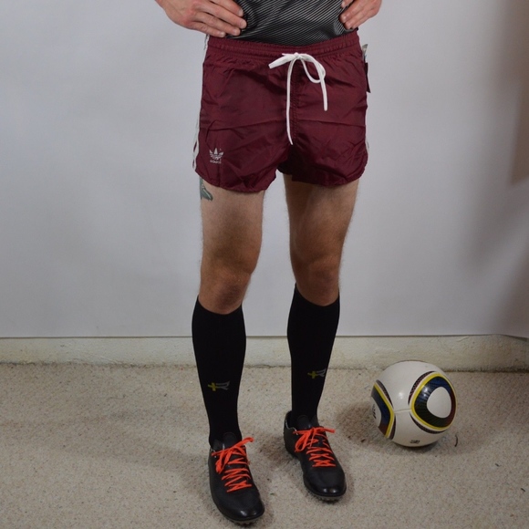 adidas Shorts | Vintage 80s New Soccer Maroon Mens | Poshma