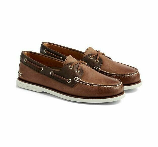 Men's SPERRY Top Sider Authentic Original Slip On Leather Boat .
