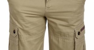 Summer Mens Casual Simple Plain Cotton Military Shorts Cargo .