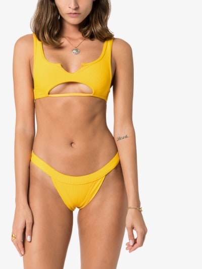 Frankies Bikinis cole triangle bikini bottoms | Brow