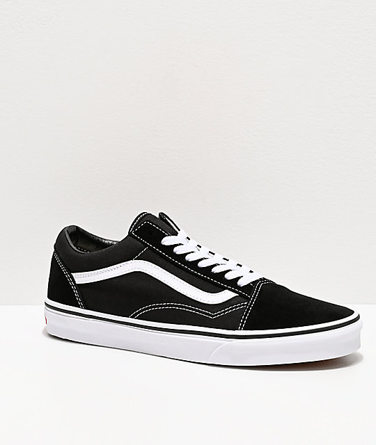 Vans Old Skool Black & White Skate Shoes | Zumi
