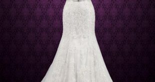 Vintage Style Lace Keyhole Back Wedding Dress | Aud