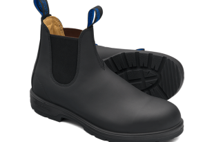 Black Premium Waterproof Leather Chelsea Boots, Men's Style 566 .