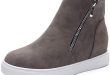Amazon.com | Xiakolaka Women Wedge Sneakers Hidden Wedge Heel .