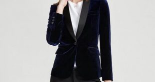 Velvet Black fashion korean style women suit office suit womens suit