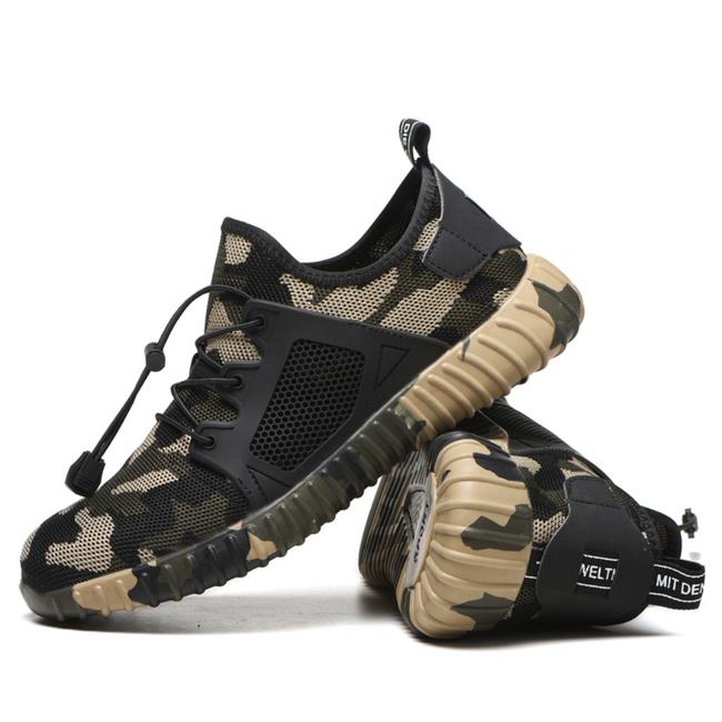 CAMOUFLAGE ALL-IN-ONE BREATHABLE SAFETY WORK SHOES – stable